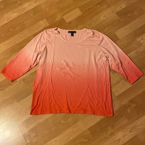 INC Pink Ombré Top